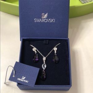 Swarovski crystal earring/necklace set